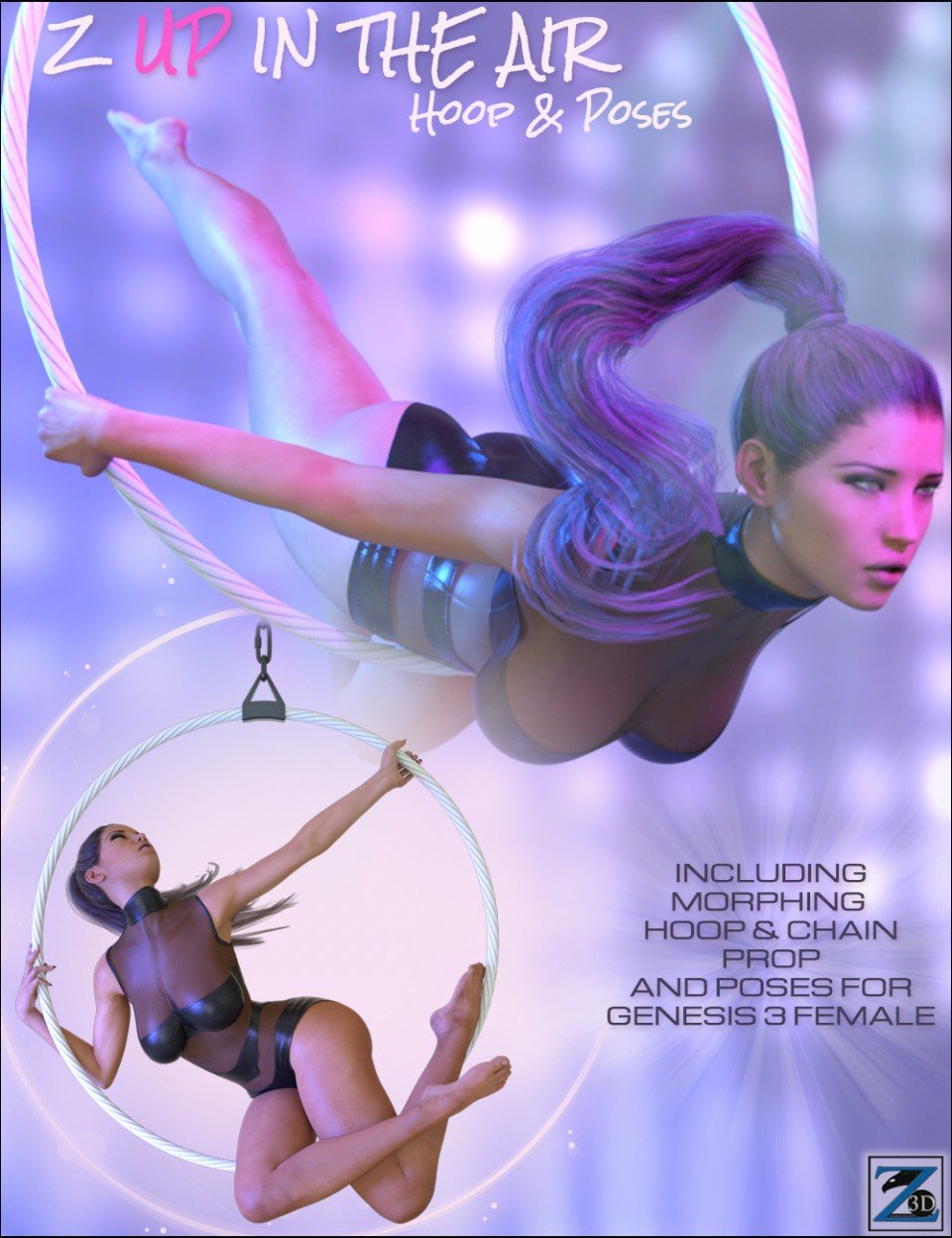 Z Up In The Air – Hoop & Poses G3F_DAZ3D下载站