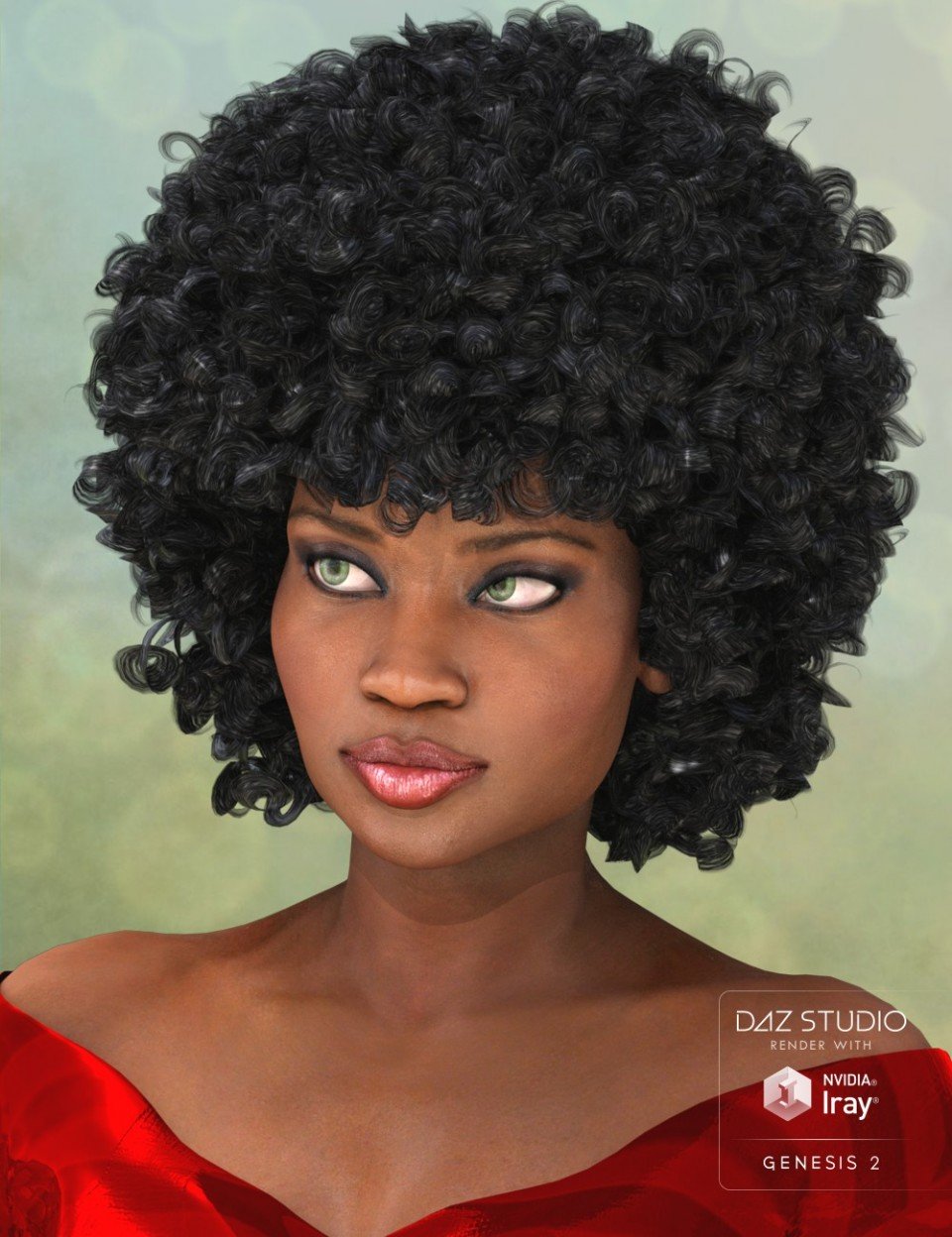 Zahara Hair for Genesis 2 Female(s)_DAZ3D下载站