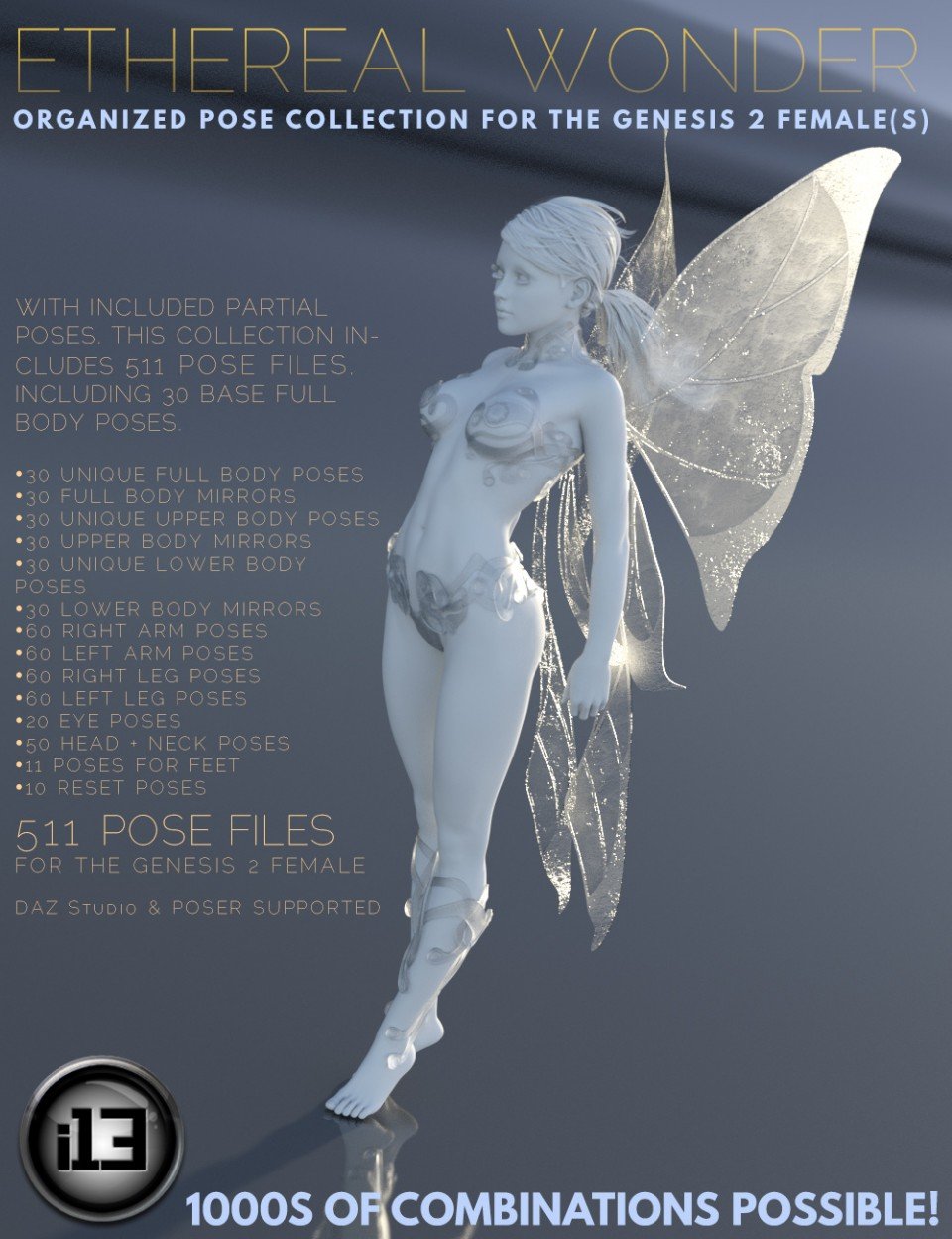 i13 Ethereal Wonder Pose Collection G2F_DAZ3D下载站