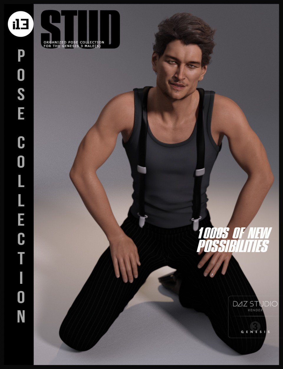 i13 Stud Pose Collection for the Genesis 3 Male(s)_DAZ3D下载站