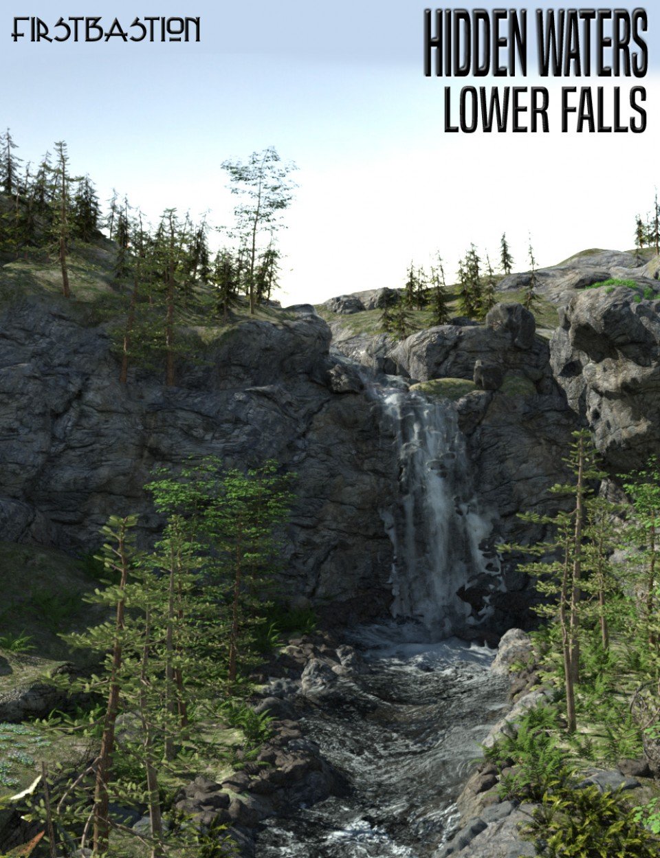 1stB Hidden Waters Lower Falls_DAZ3D下载站