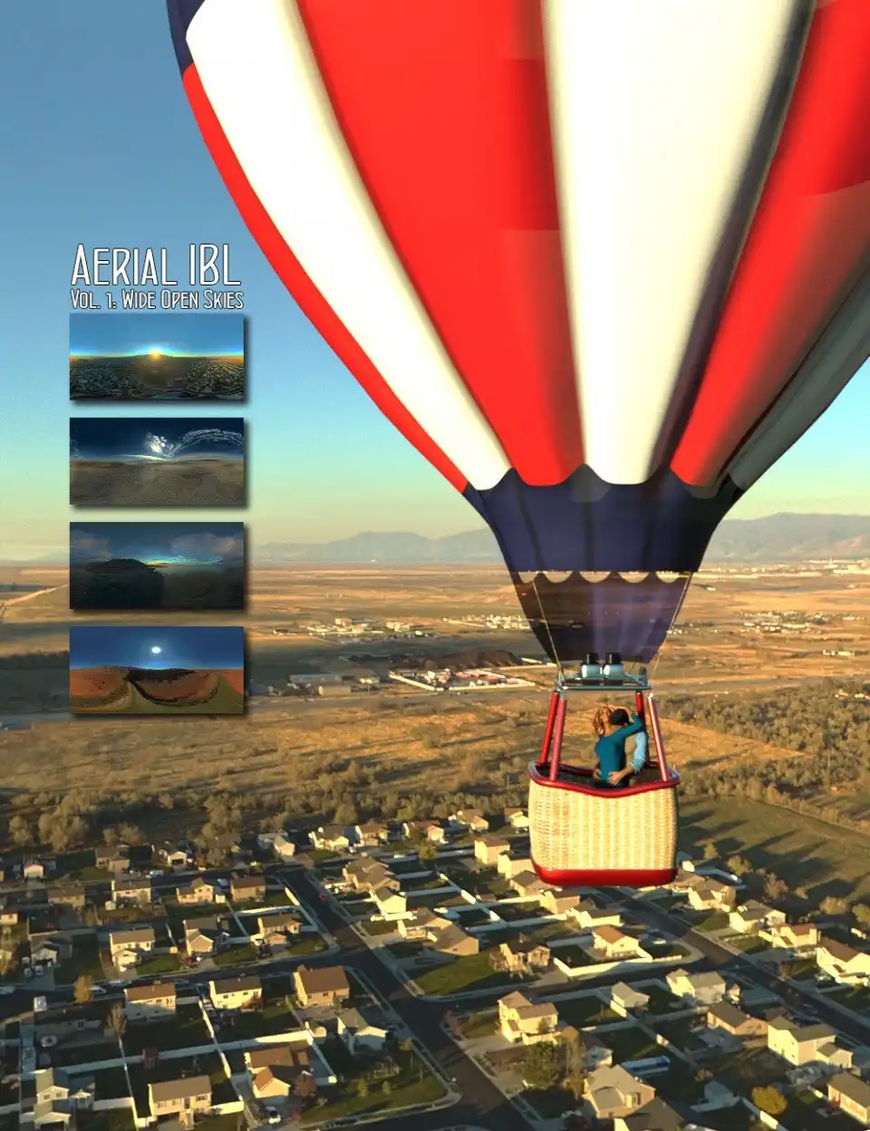 Aerial IBL Wide Open Skies HDRI_DAZ3DDL