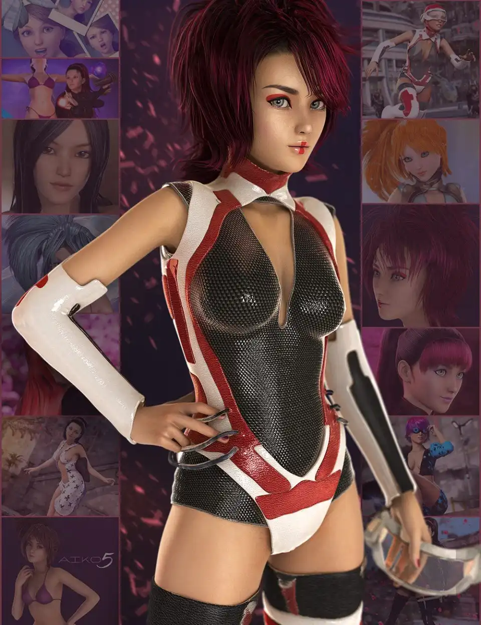 Aiko 5 Pro Bundle + Add-ons_DAZ3D下载站