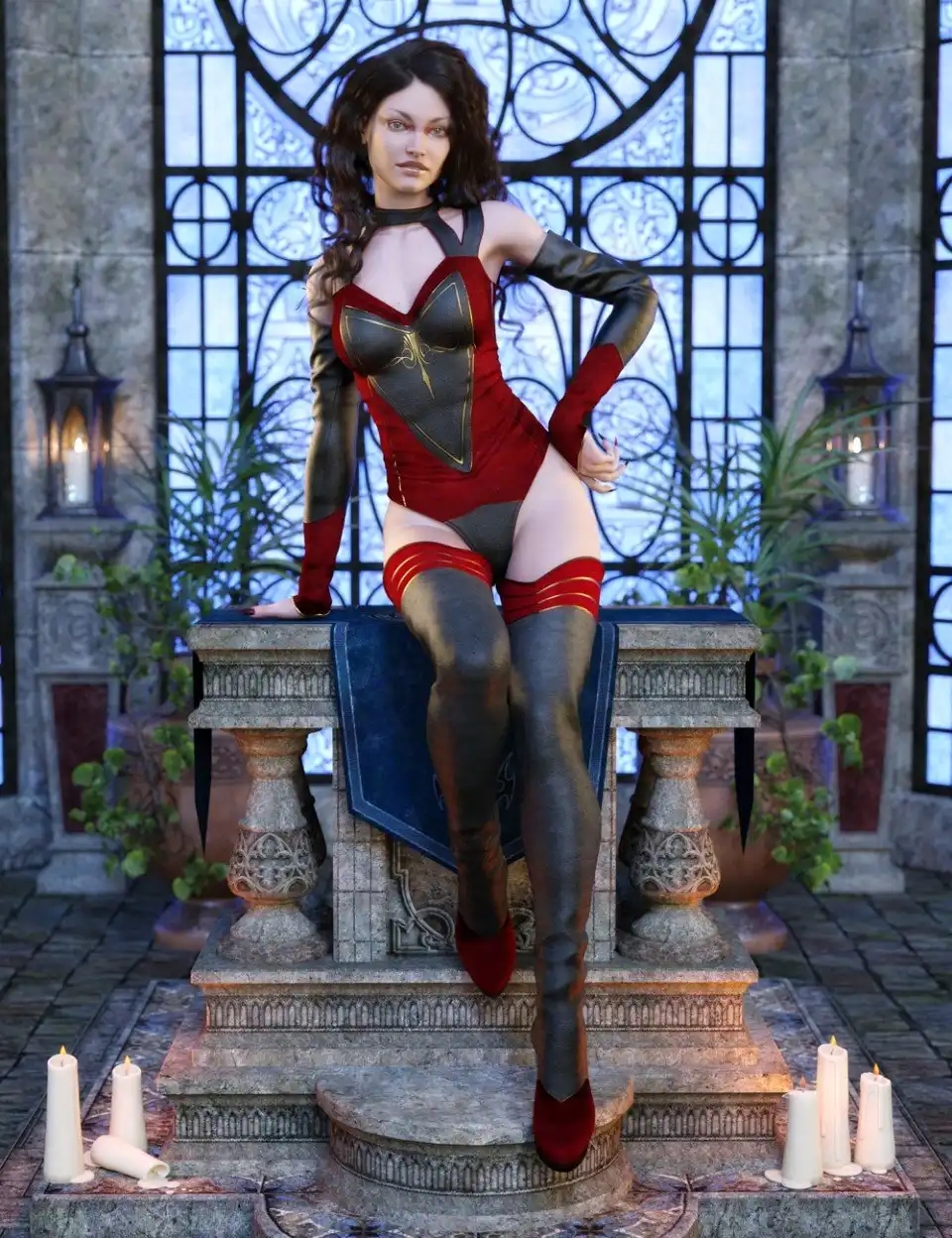 Auryon Outfit for Genesis 8 Female(s)_DAZ3D下载站