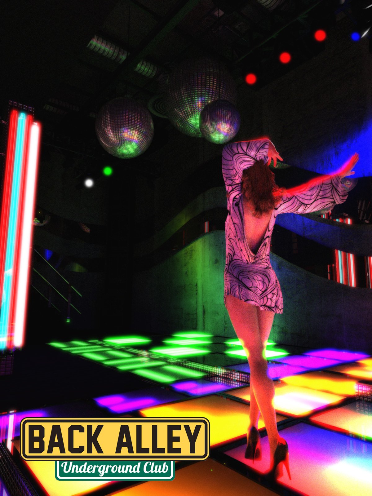 Back Alley Underground Club for DS Iray_DAZ3DDL