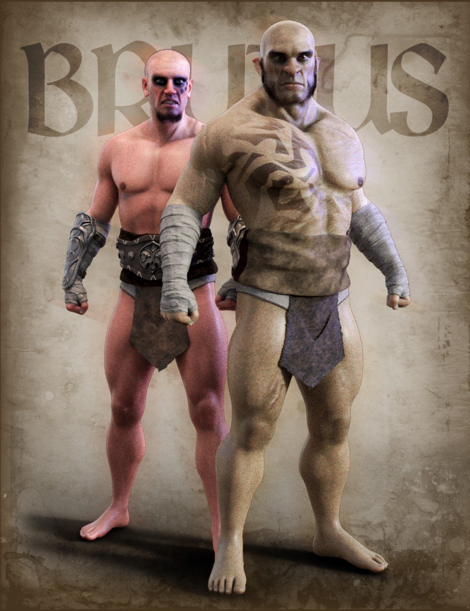 Brutus Orc & Human For Genesis 8 Male_DAZ3DDL