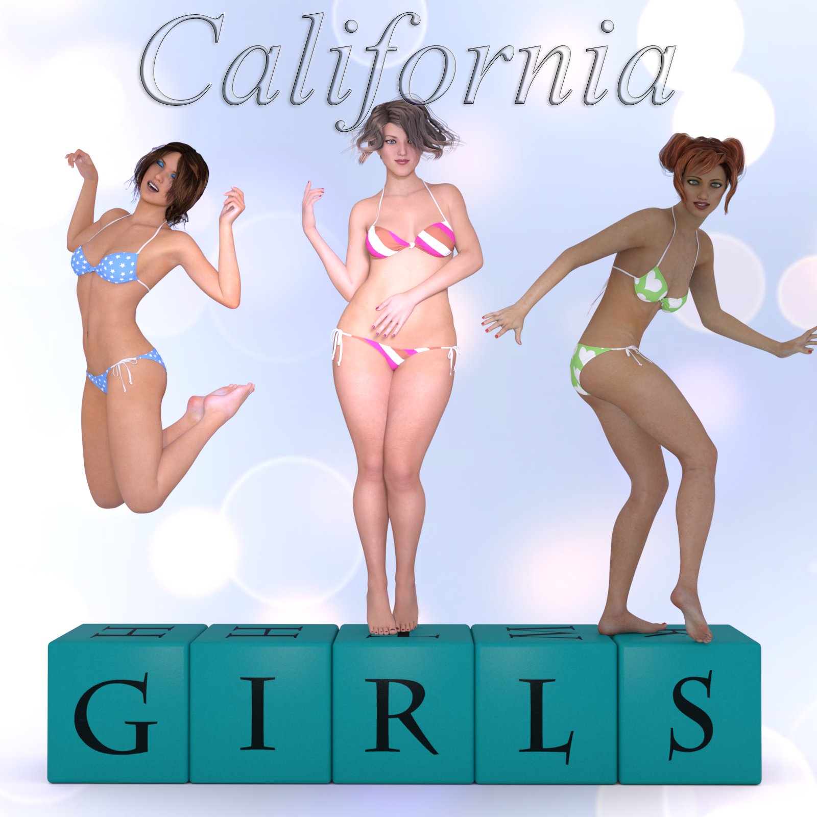 California Girls G3F_DAZ3D下载站