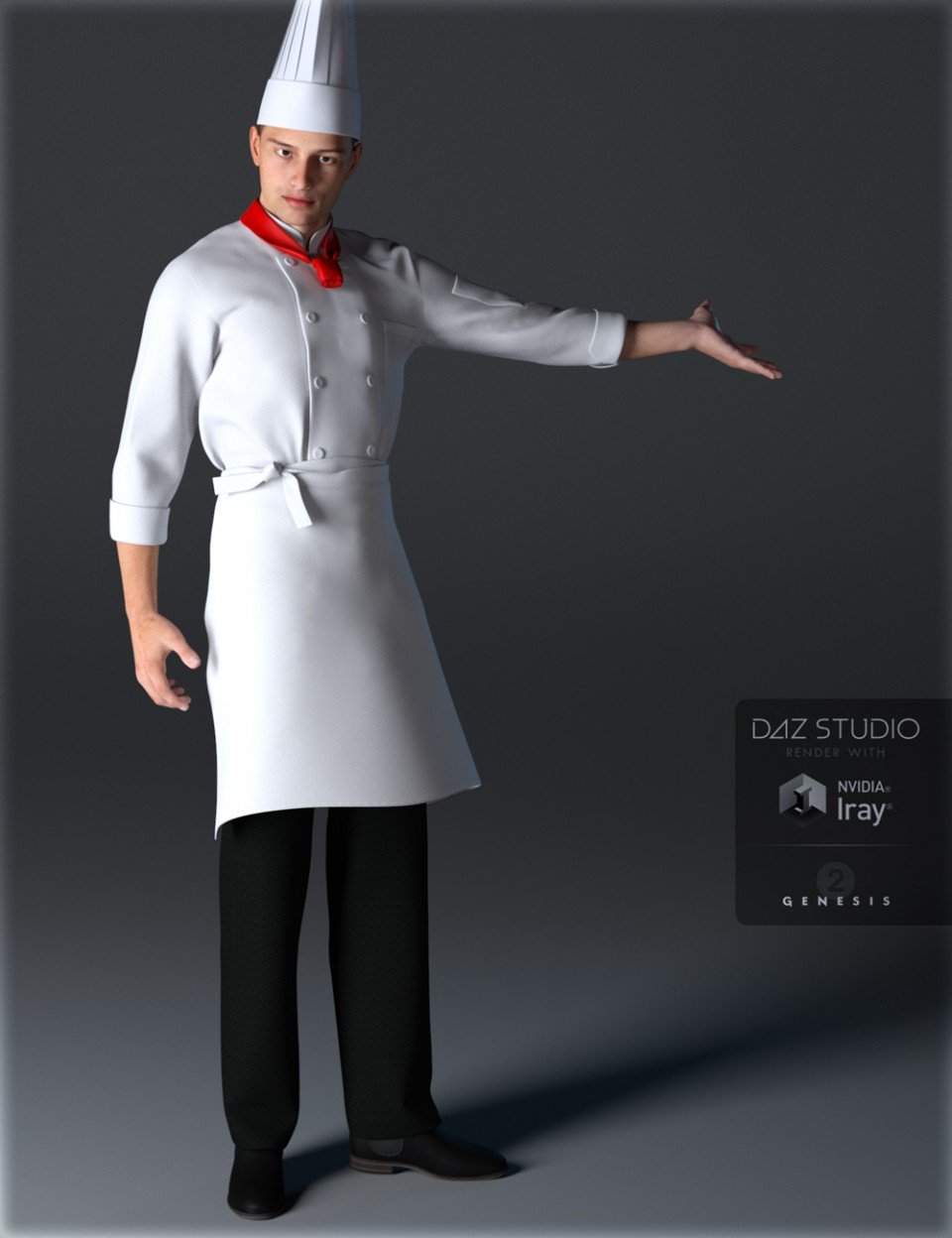 Chef Uniforms for Genesis 2 Male(s)_DAZ3DDL