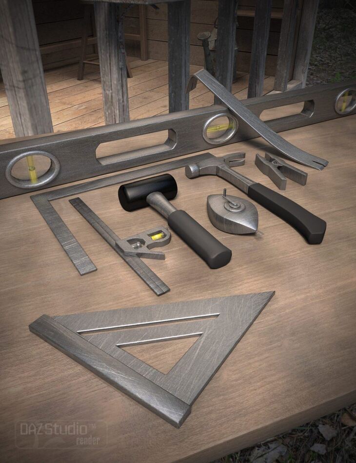 Construction Tools Collection_DAZ3D下载站