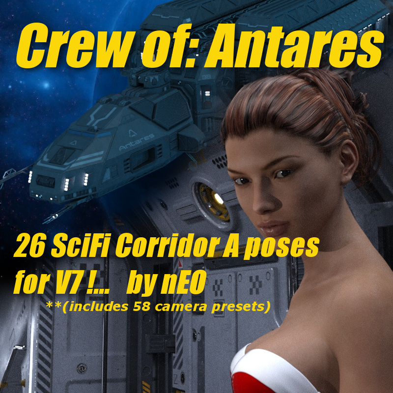 Crew Of Antares V7 Corridors_DAZ3DDL