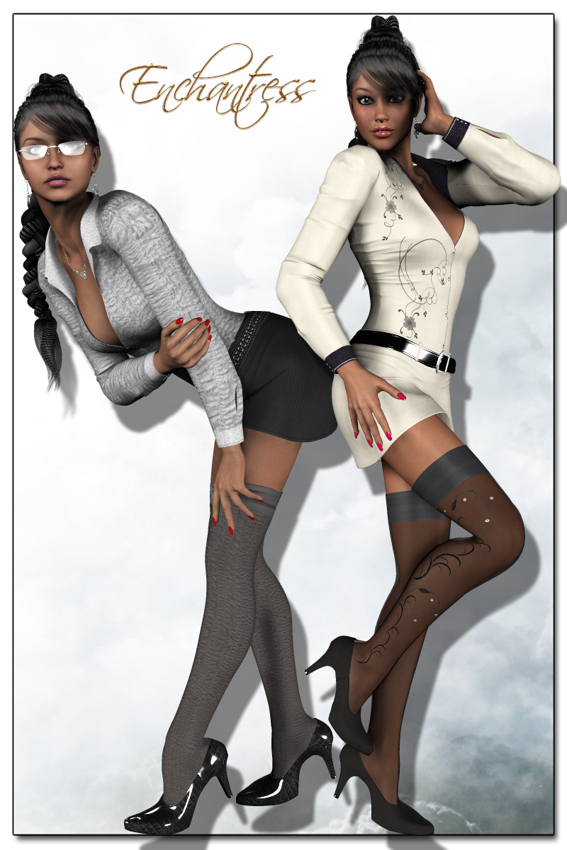 Enchantress for Hot Uniforms Secretary_DAZ3D下载站