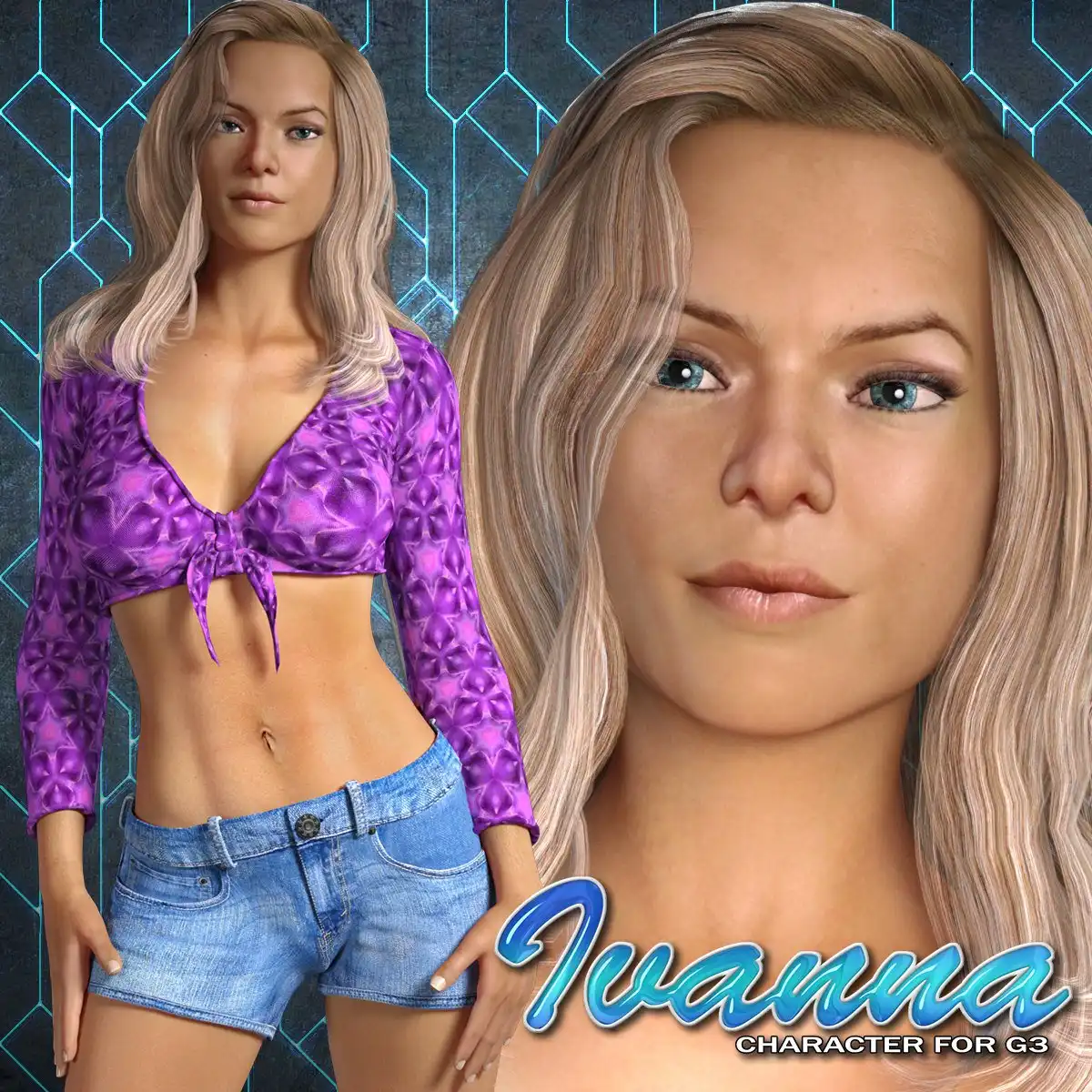 Exnem Ivanna Character for G3 Female_DAZ3DDL