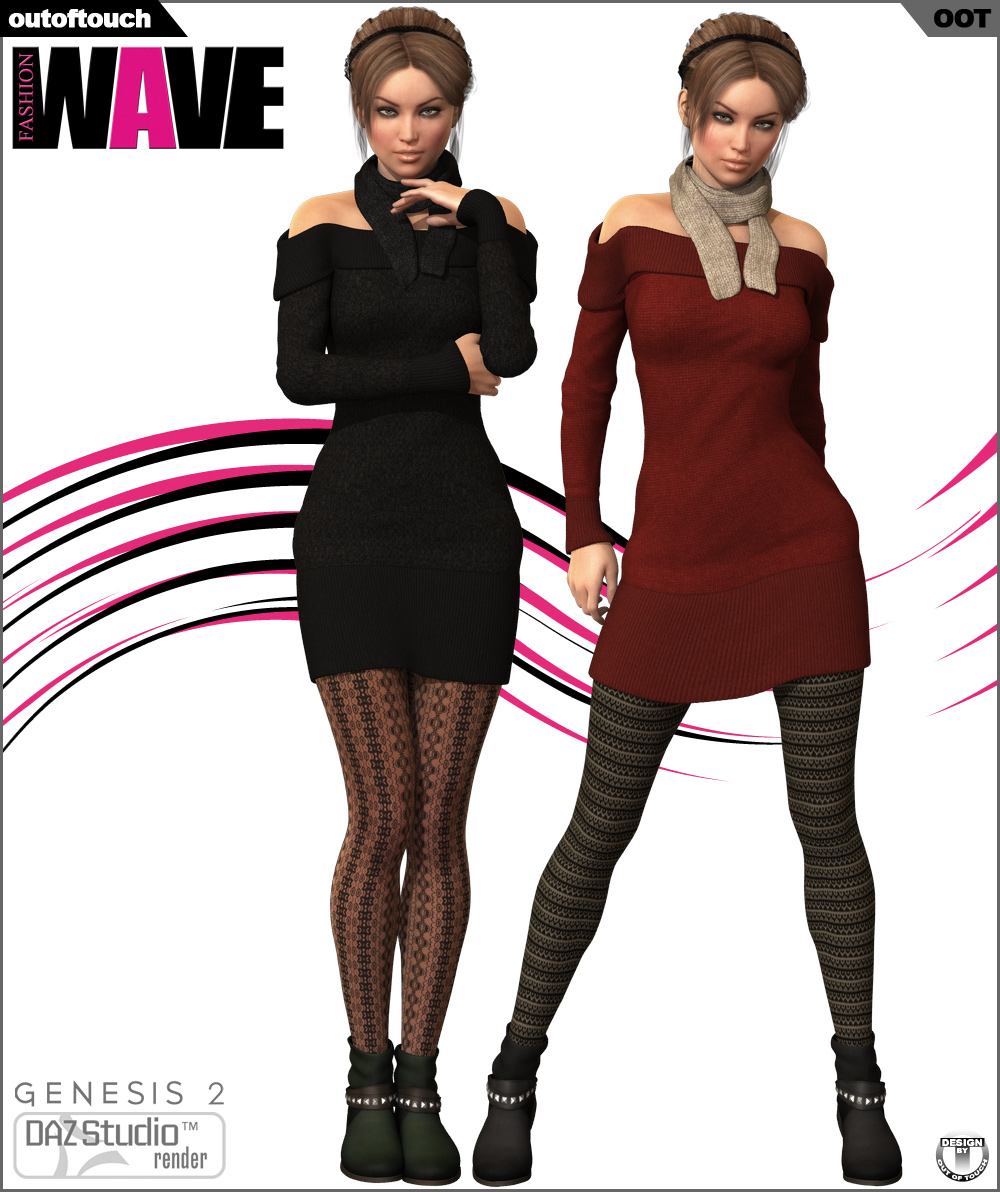 FASHIONWAVE Cold Chill for Genesis 2 Female(s) + Freezing Textures_DAZ3DDL