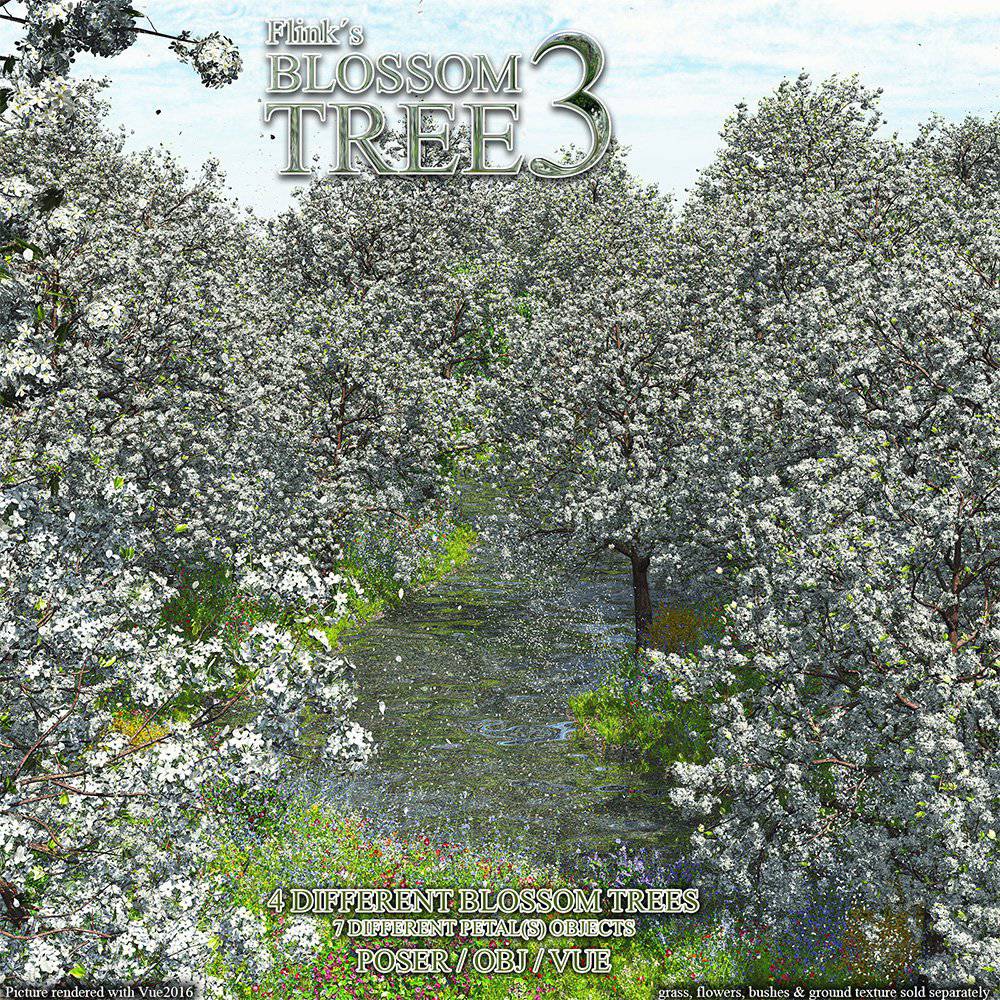 Flinks Blossom Tree 3_DAZ3D下载站