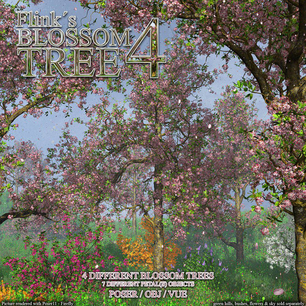 Flinks Blossom Tree 4_DAZ3D下载站