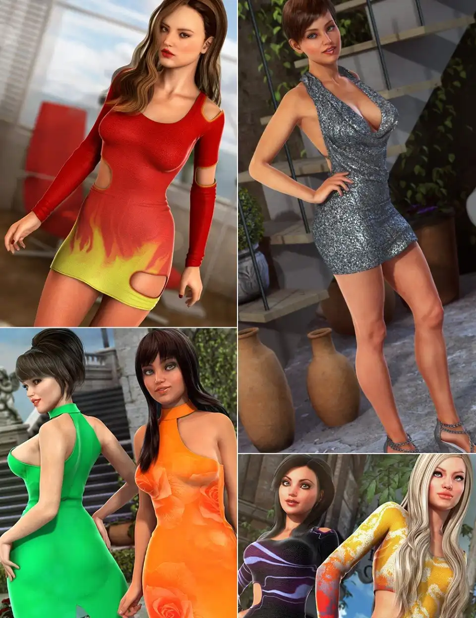 Genesis 2 Female Clubbing Bundle_DAZ3D下载站