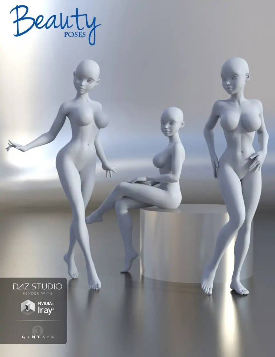 Girl 7 Beauty Poses_DAZ3DDL
