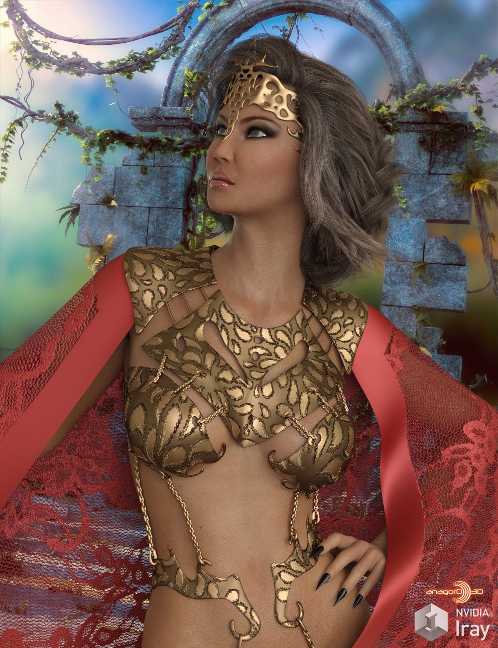 HEROINE – Princess of Mars Outfit for Genesis 8 Female_DAZ3DDL