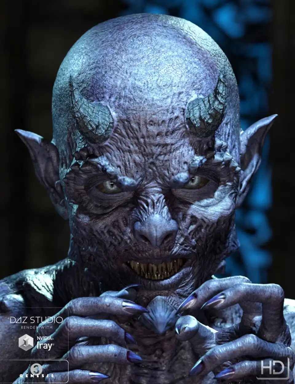 Hellion HD for Anneka Demon_DAZ3D下载站