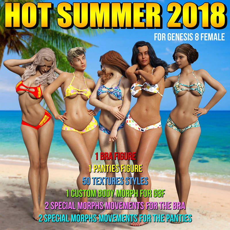 Hot Summer 2018 For G8 Female(s)_DAZ3D下载站