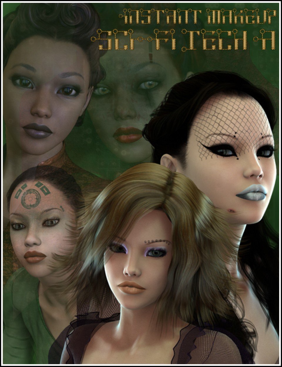 Instant Makeup SciFi Tech A_DAZ3D下载站