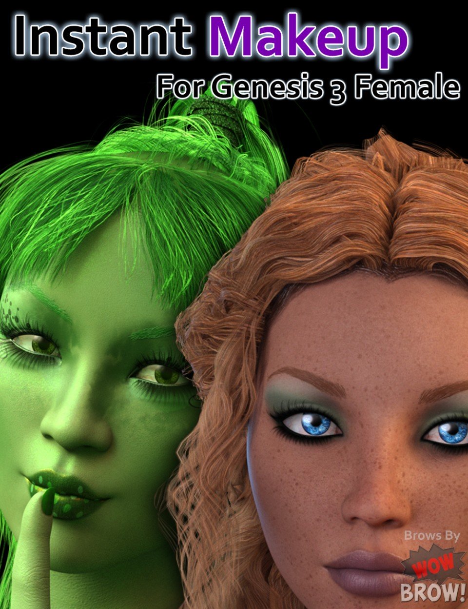Instant Makeup for Genesis 3 Female_DAZ3D下载站