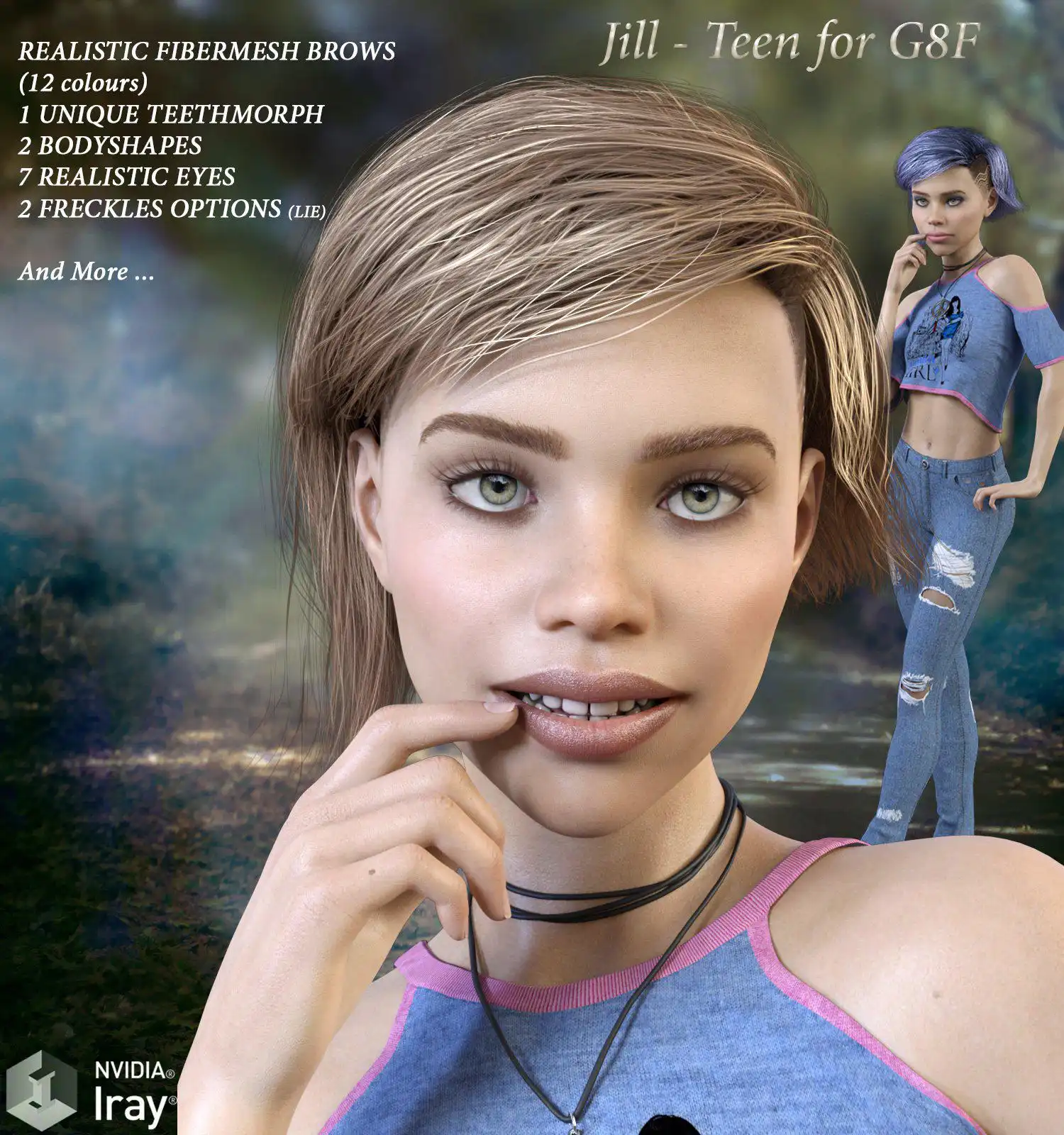 Jill – Teen for G8F_DAZ3D下载站
