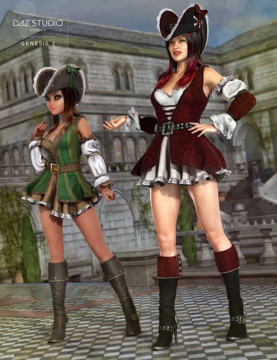 Lady Scarlett Textures_DAZ3DDL