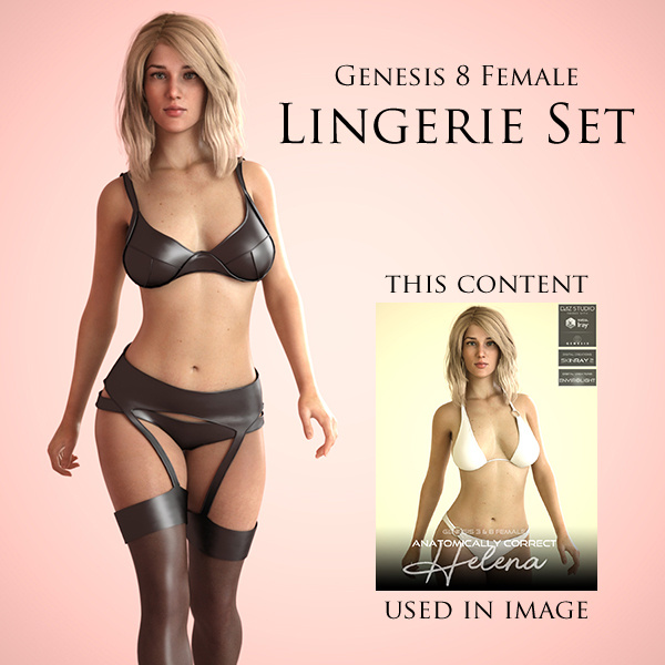 Lingerie Set for Genesis 8 Female_DAZ3D下载站