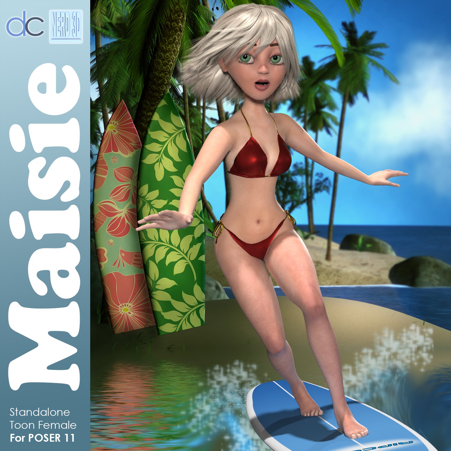 Maisie – Weight Mapped Toon Female for Poser_DAZ3D下载站