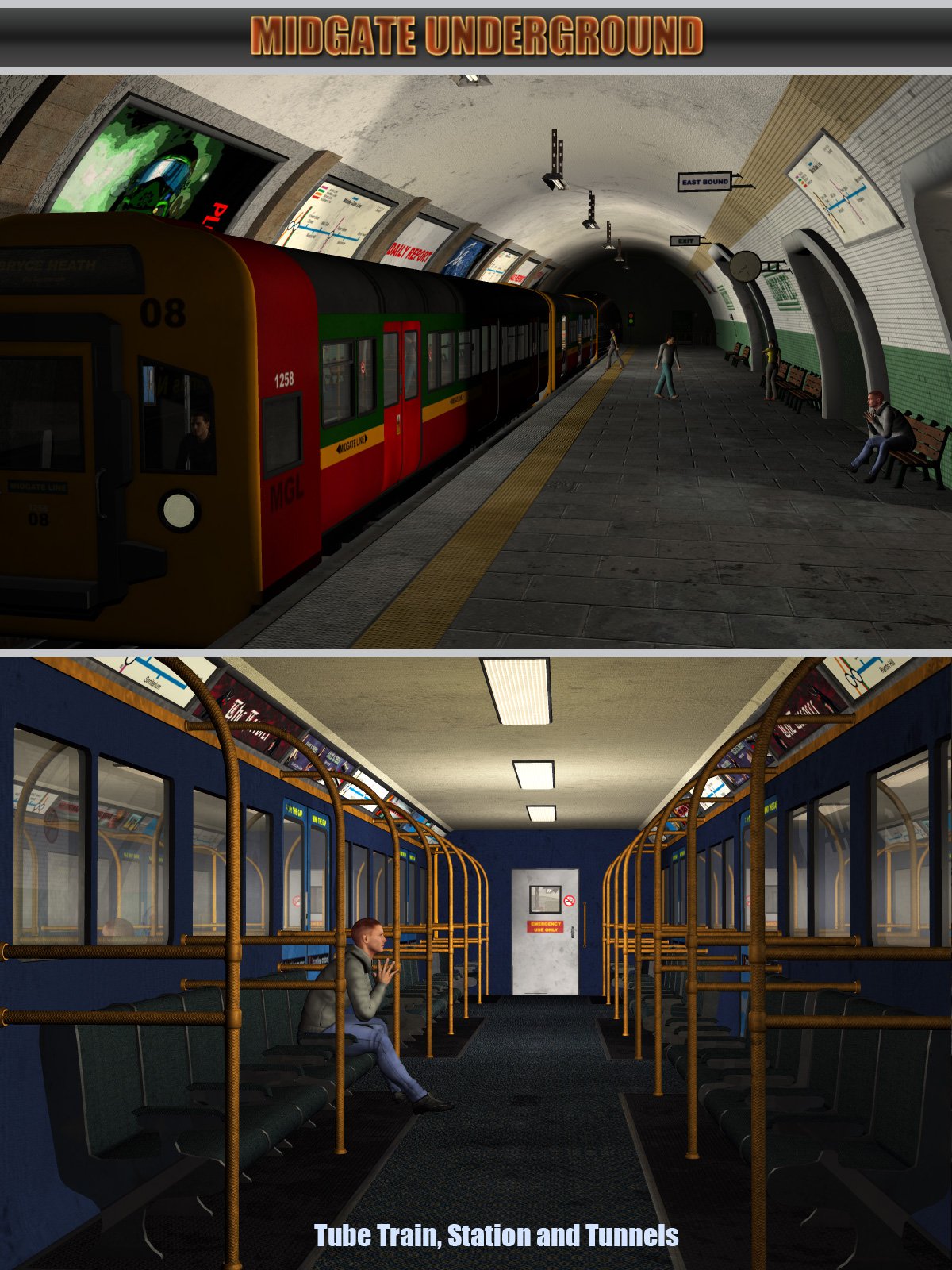 Midgate Underground Tube Station_DAZ3D下载站