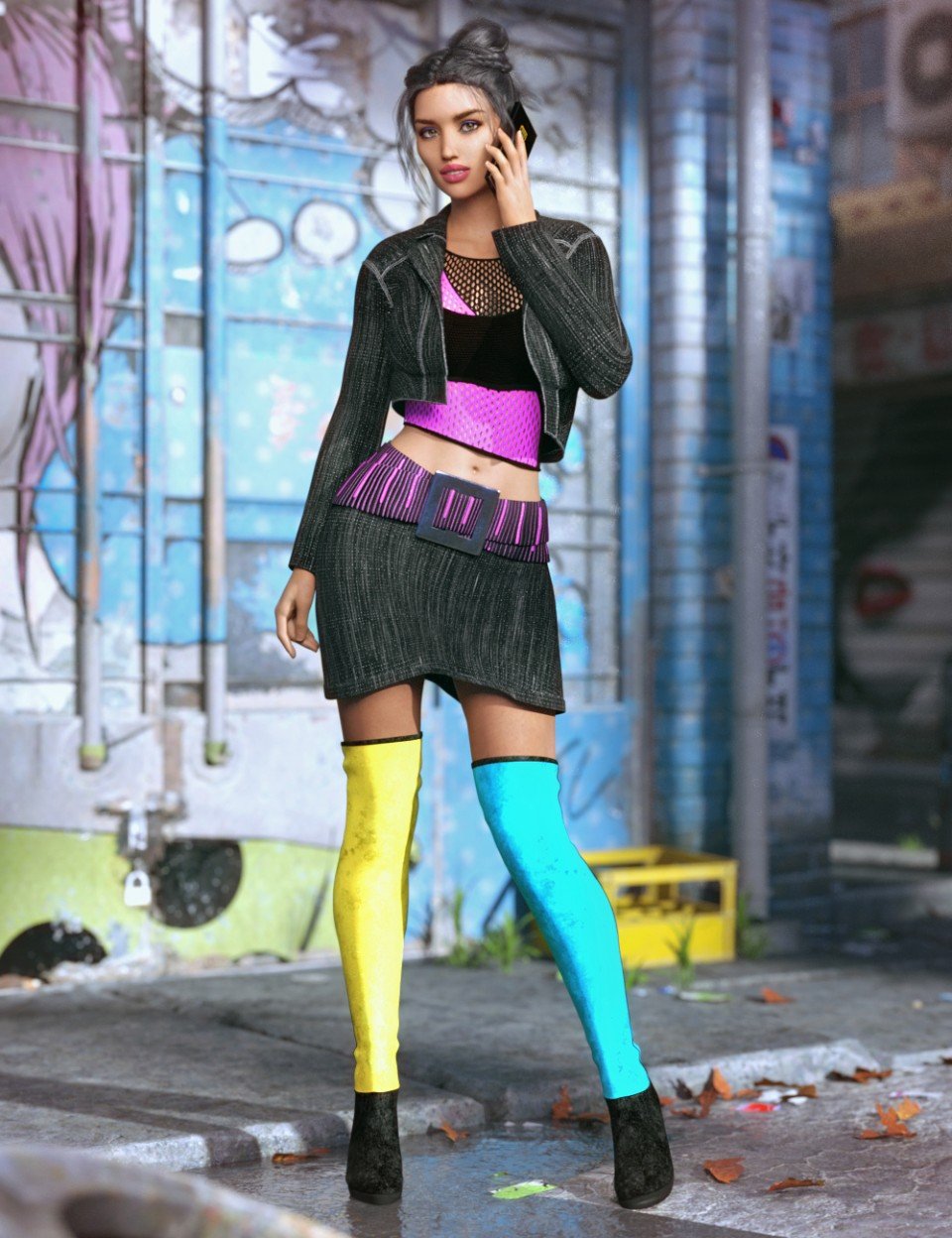 Millennia Outfit for Genesis 8 Female(s)_DAZ3D下载站
