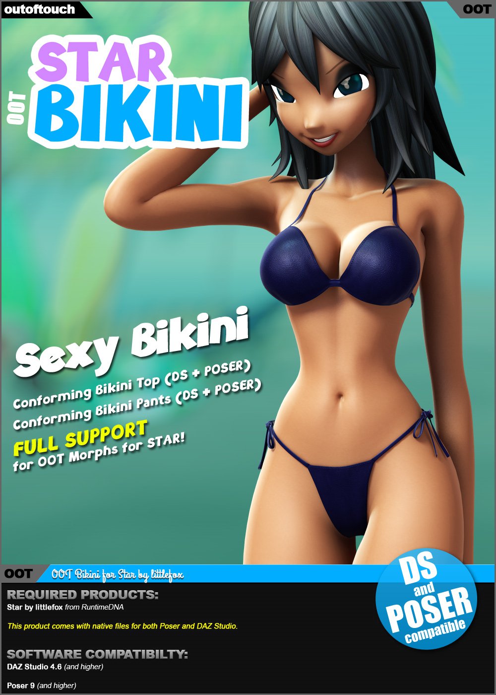 OOT Bikini for STAR by littlefox_DAZ3DDL
