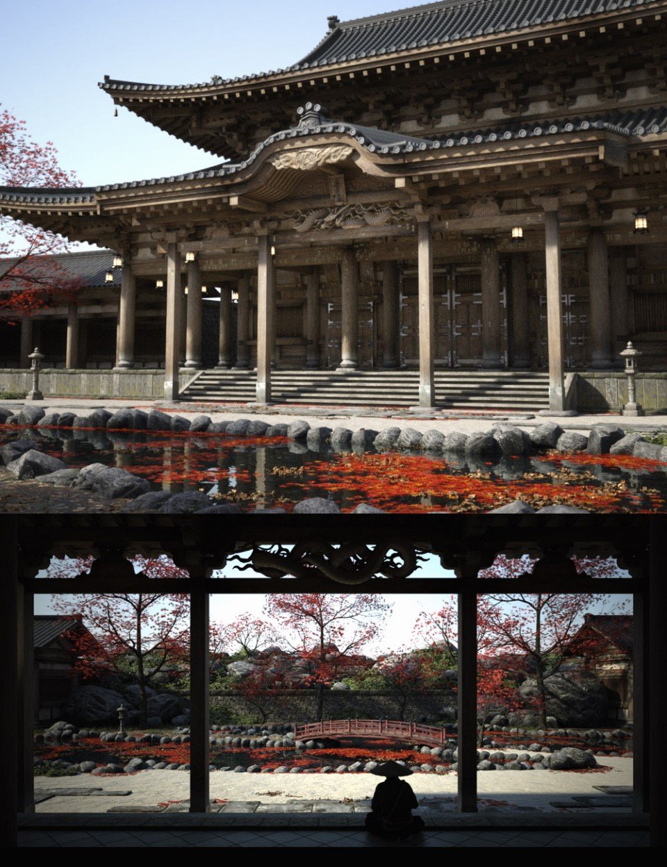 Old Japanese Temple_DAZ3D下载站