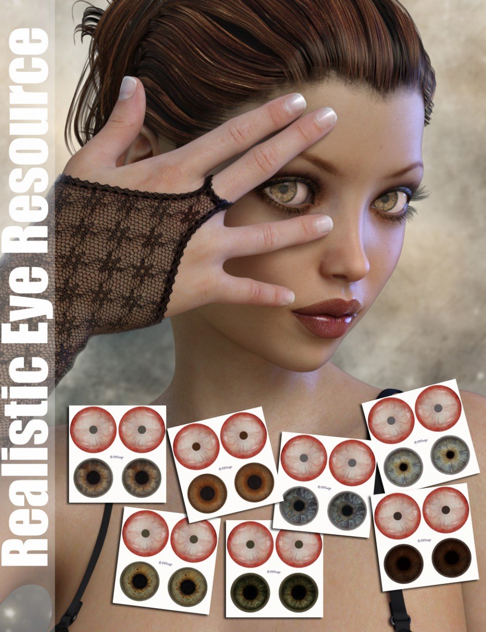 P3D Realistic Eye Resource for Genesis 3 Female(s)_DAZ3DDL