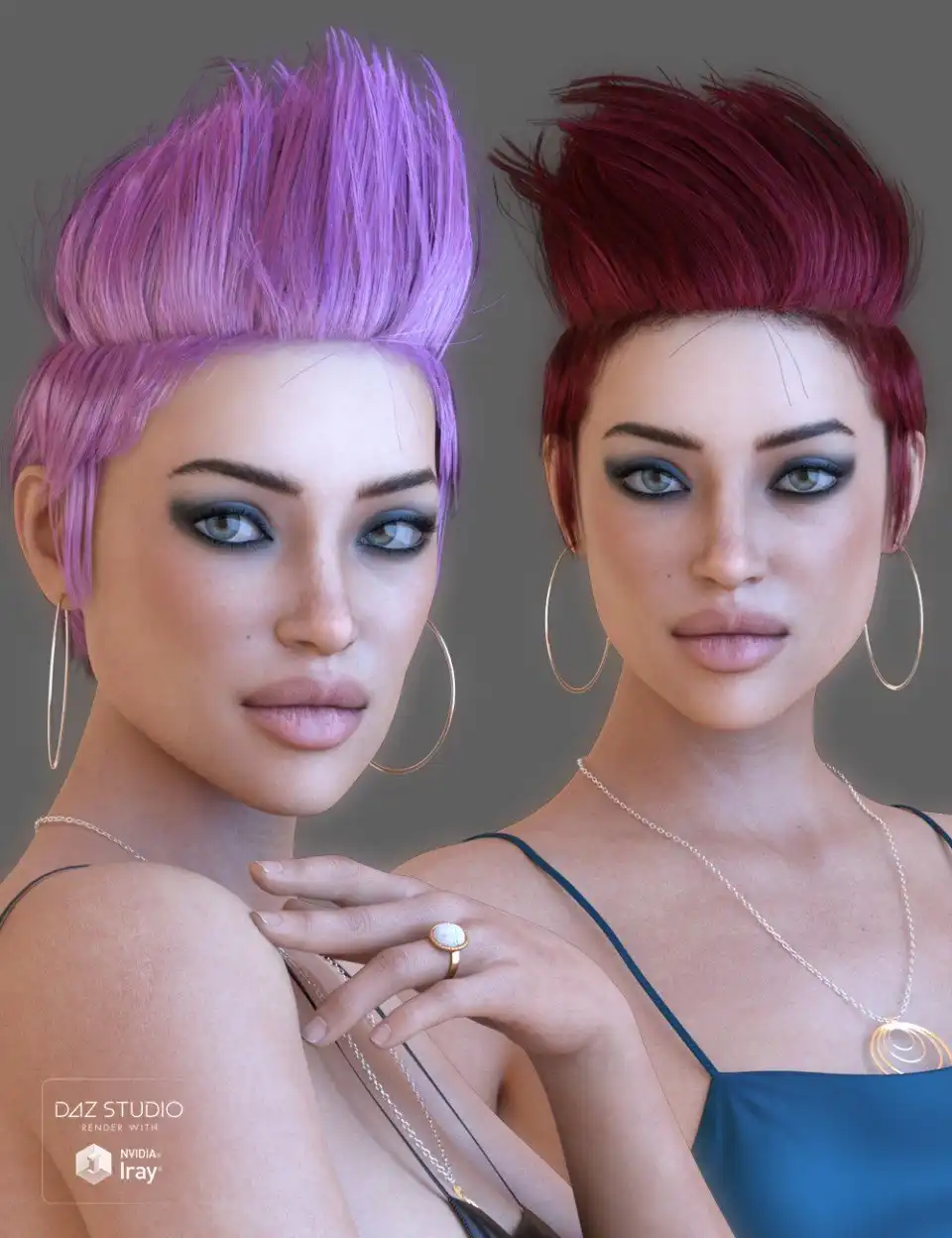 Parece Hair for Genesis 3 and 8 Female(s)_DAZ3DDL