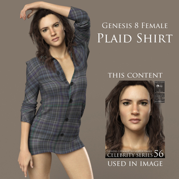 Plaid Shirt for Genesis 8 Female_DAZ3DDL