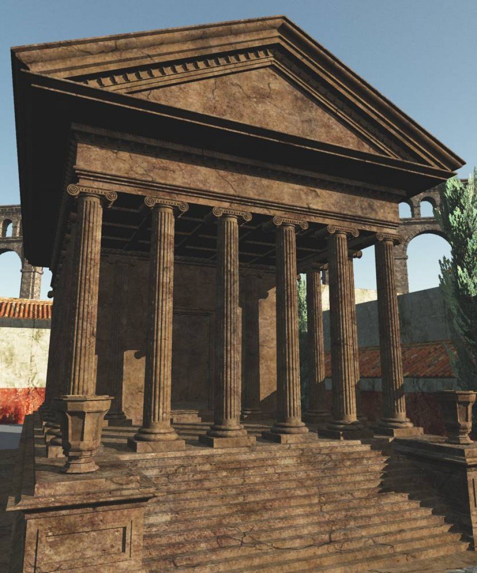 Roman Temple_DAZ3D下载站
