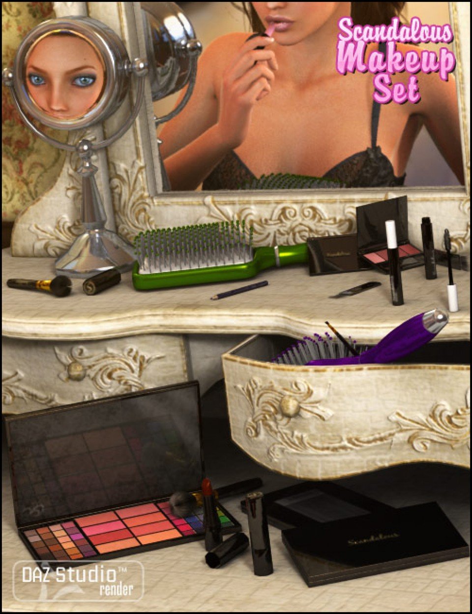 Scandalous Makeup Set_DAZ3D下载站