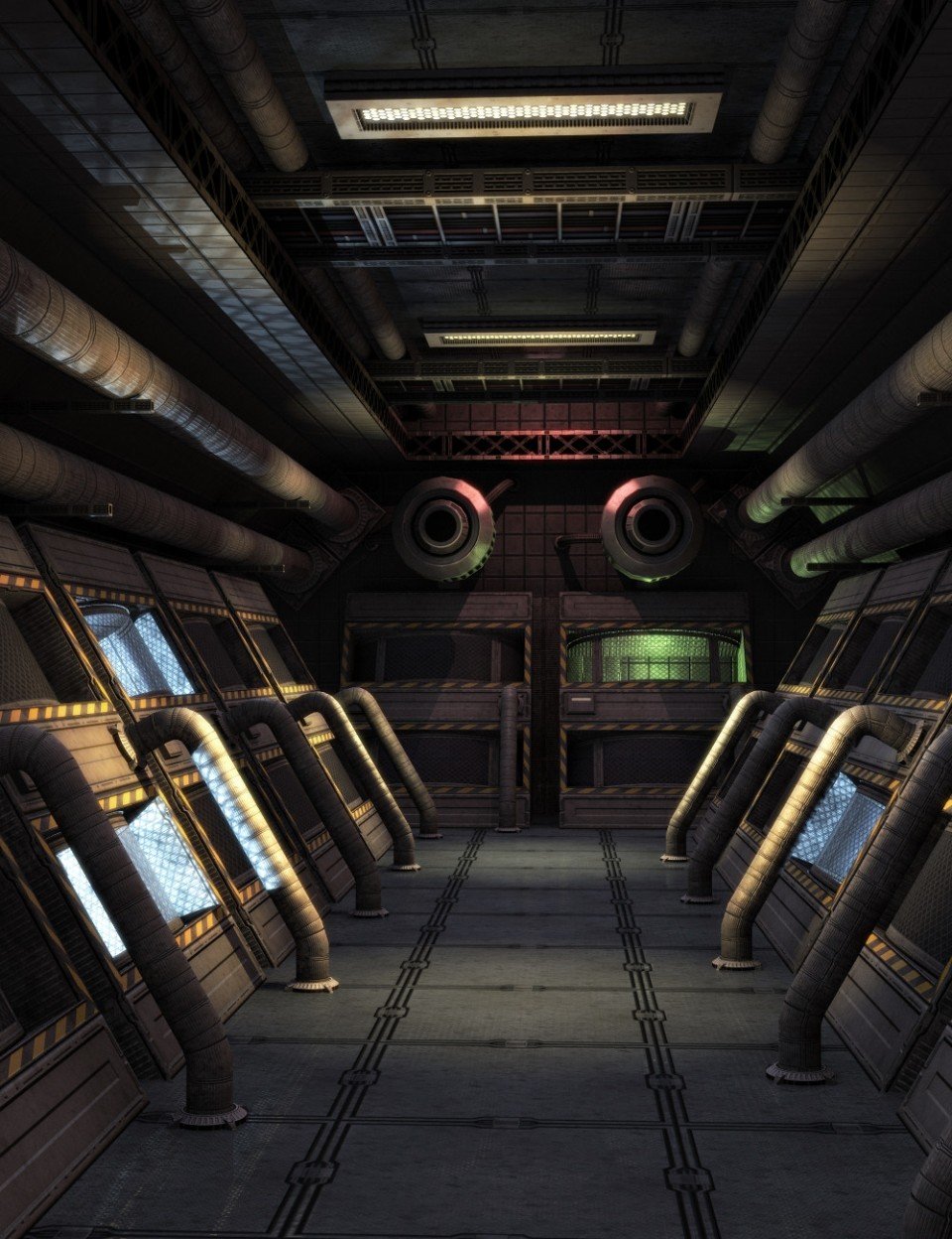 Sci-Fi Corridor Glow_DAZ3D下载站