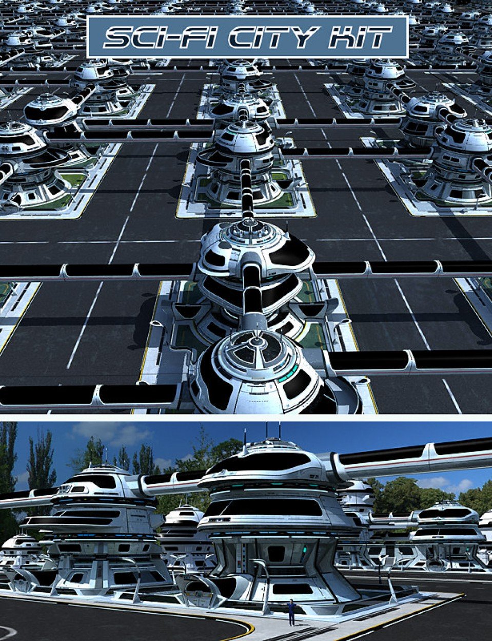 Sci-fi City Kit_DAZ3D下载站