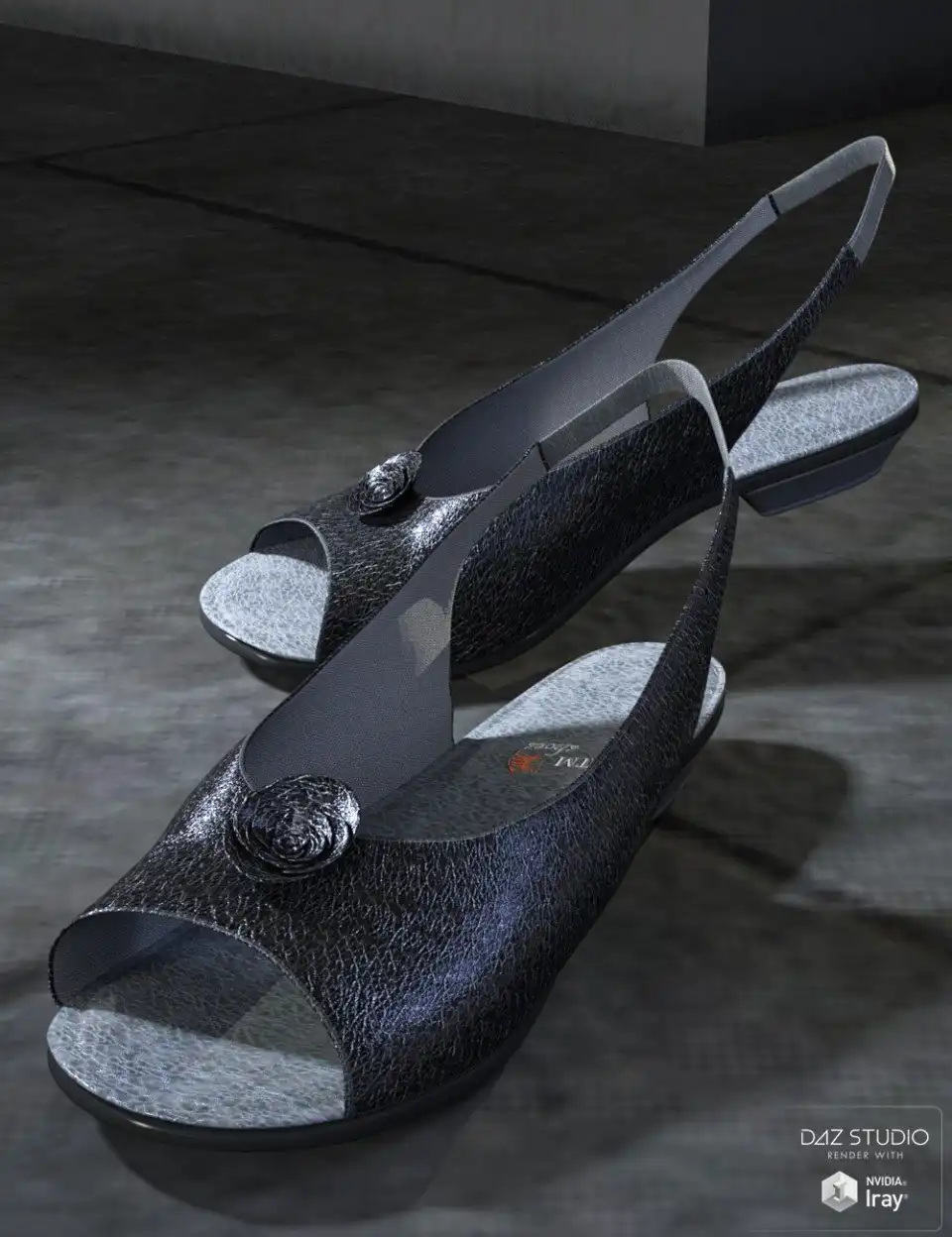 Slingback Pumps for Genesis 3 Female(s)_DAZ3D下载站