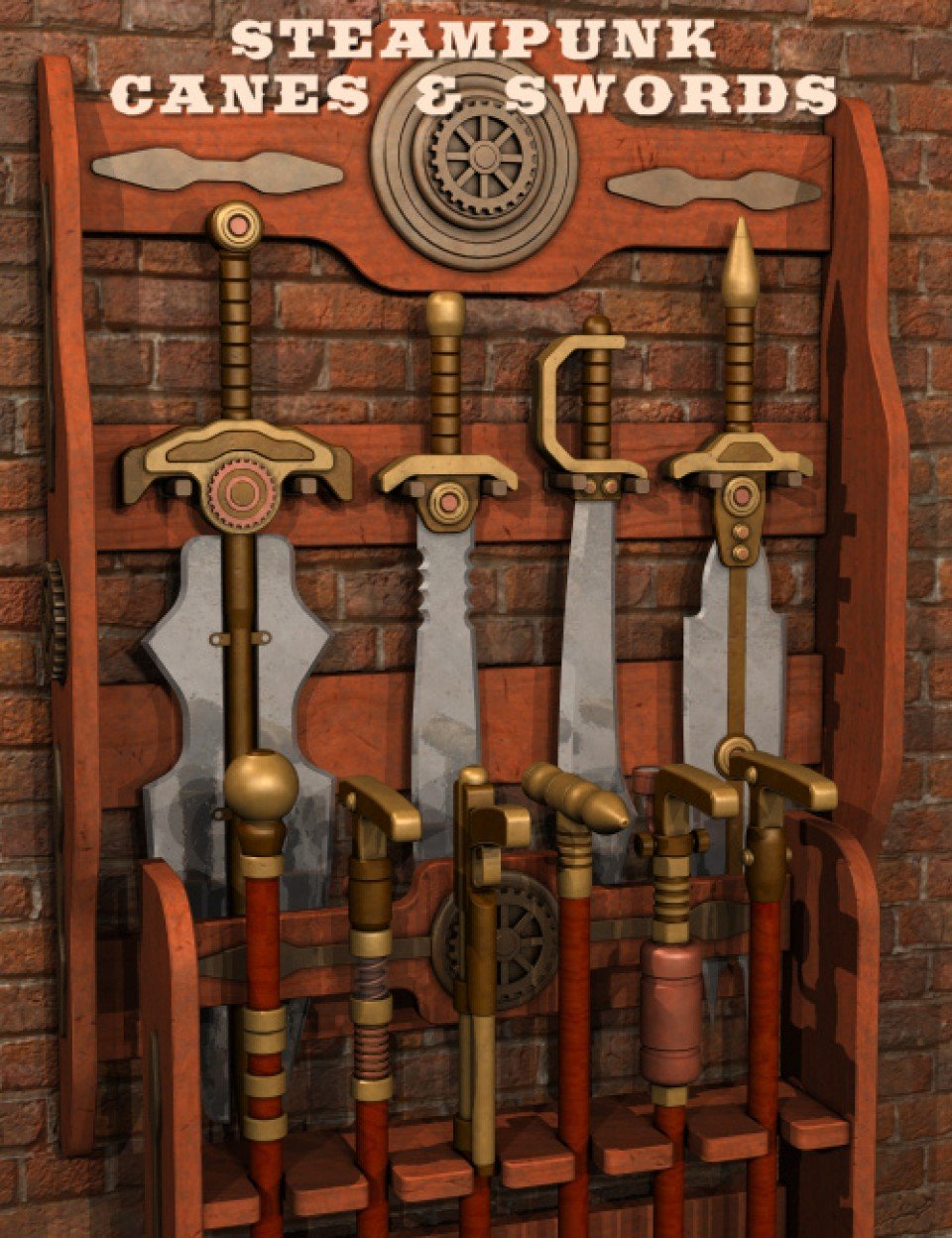 Steampunk Canes And Swords_DAZ3D下载站