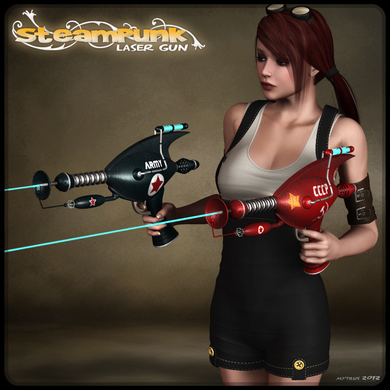 Steampunk – Laser Gun_DAZ3DDL