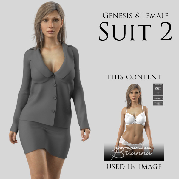Suit 2 for Genesis 8 Female_DAZ3D下载站