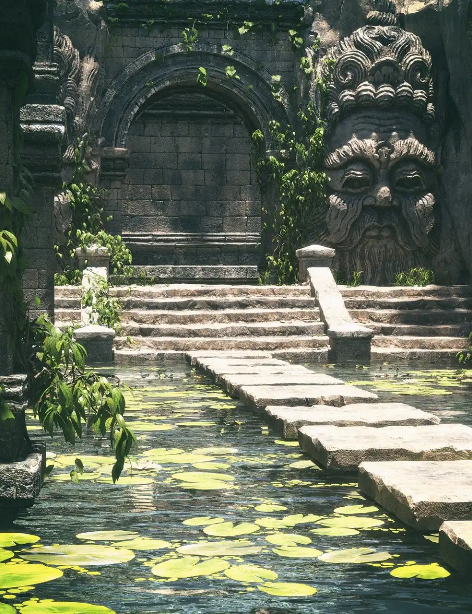Temple Pool_DAZ3DDL