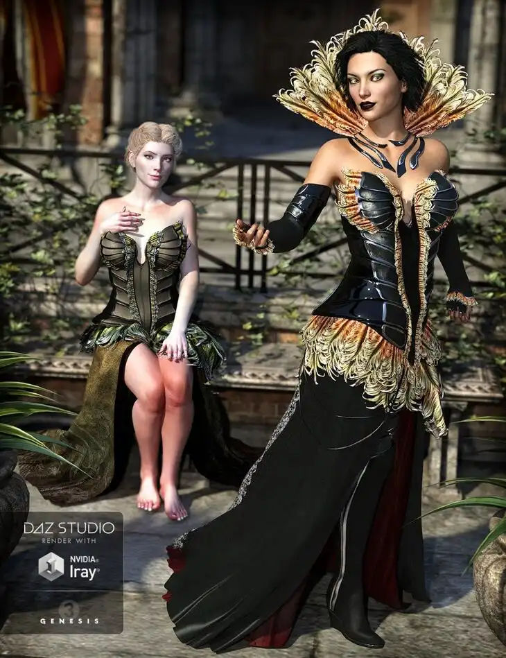 The Corvus Ensemble for Genesis 3 Female(s) and Genesis 8 Female(s)_DAZ3DDL