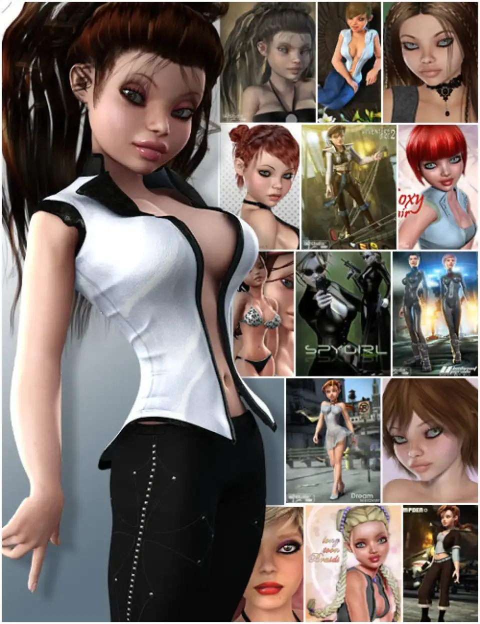 The Girl 4 Pro Bundle_DAZ3D下载站