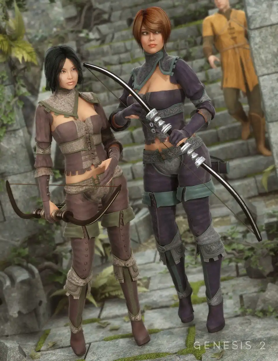 Tree Whisperer for Woodland Huntress_DAZ3DDL
