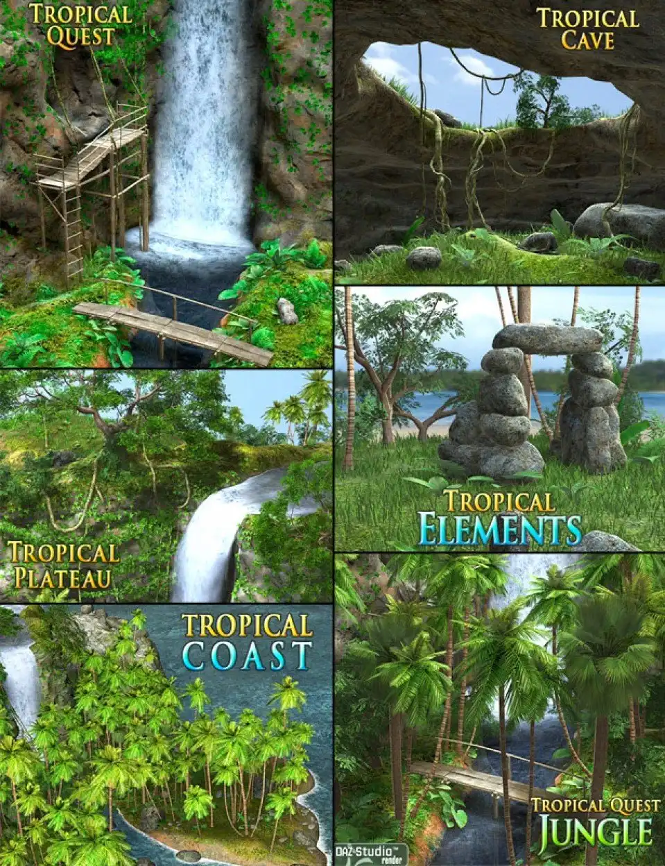 Tropical Bundle_DAZ3D下载站